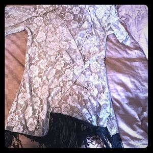 LuLaRoe Monroe. Worn once. Gray. S.