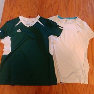 2 large Adidas t shirts dri fit