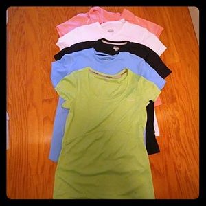 5 reebok dri fit t shirts