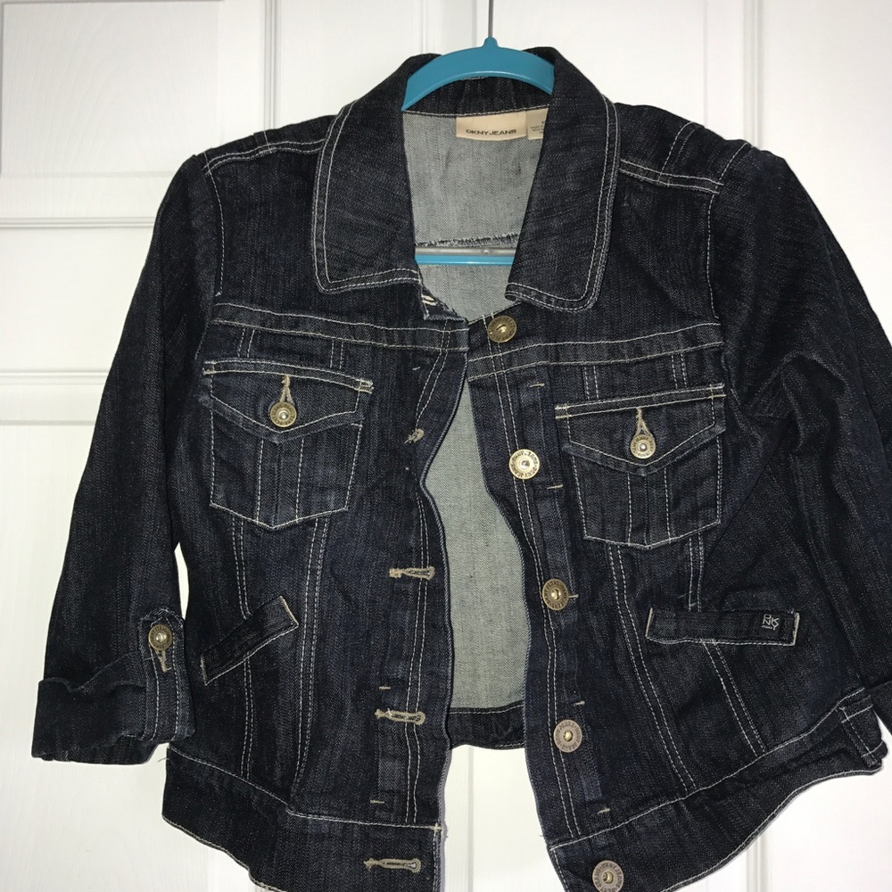 Crop jean jacket