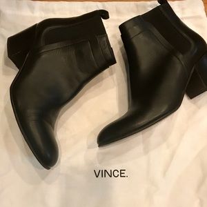 Authentic Vince Hallie Leather Boots Booties