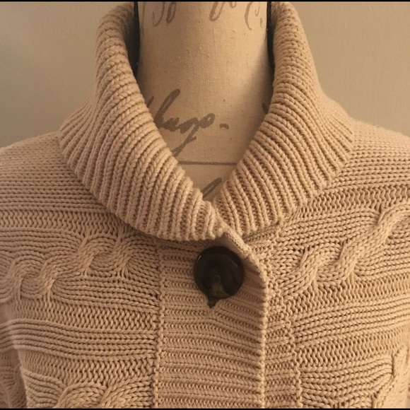 Talbots Cream Cotton Sweater w/ Short sleeves XS - Picture 2 of 6