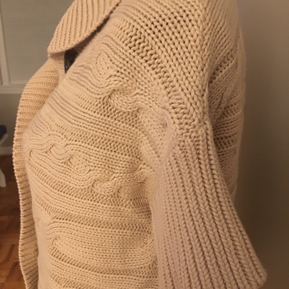 Talbots Cream Cotton Sweater w/ Short sleeves XS - Picture 3 of 6