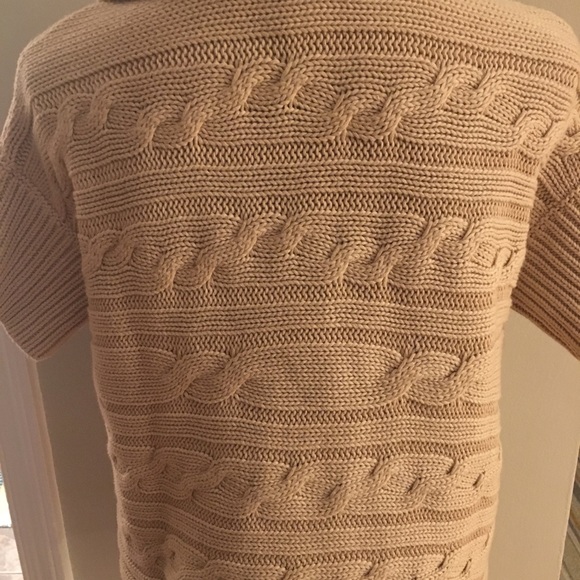 Talbots Cream Cotton Sweater w/ Short sleeves XS - Picture 5 of 6