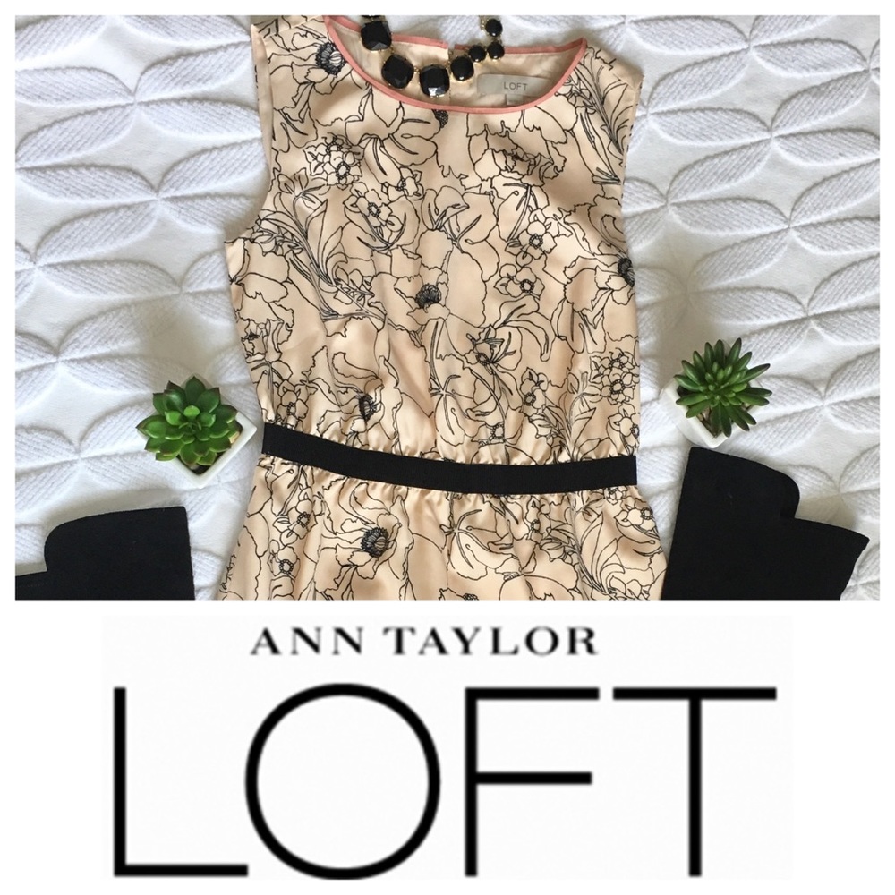 Loft Floral Mini Dress