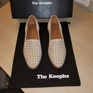 The Kooples Suede Leather and Eyelet