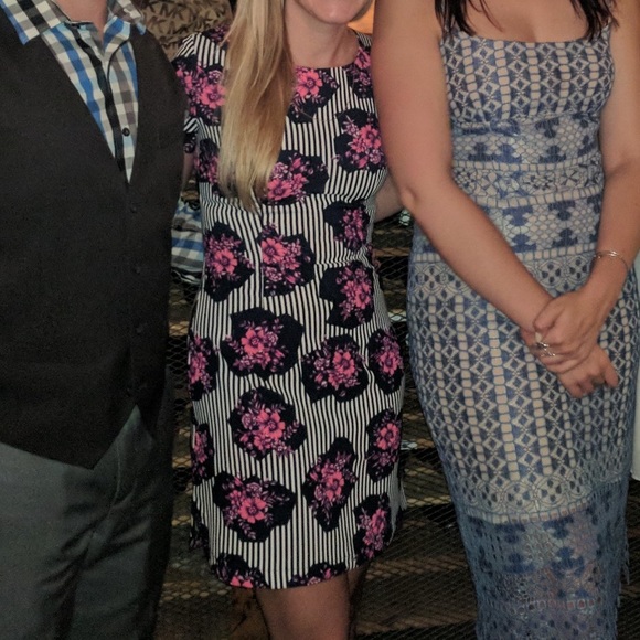 Sugarlips Dark Blue and white stripe dress - Picture 5 of 6