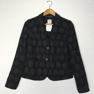Polka Dot Blazer, black/charcoal