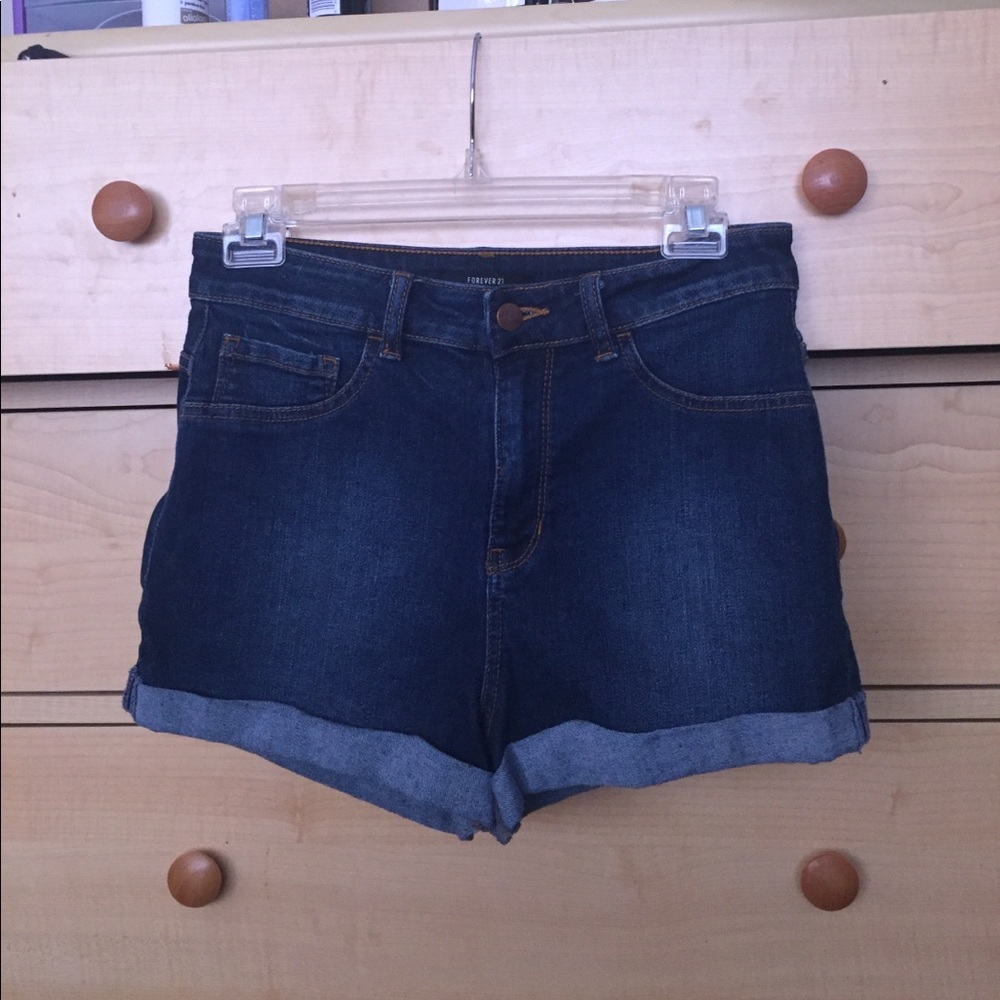 Dark wash forever 21 jean shorts