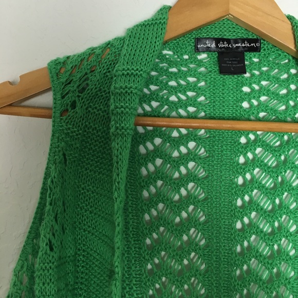 Coachella Sweater Vest in Mint - Picture 3 of 4