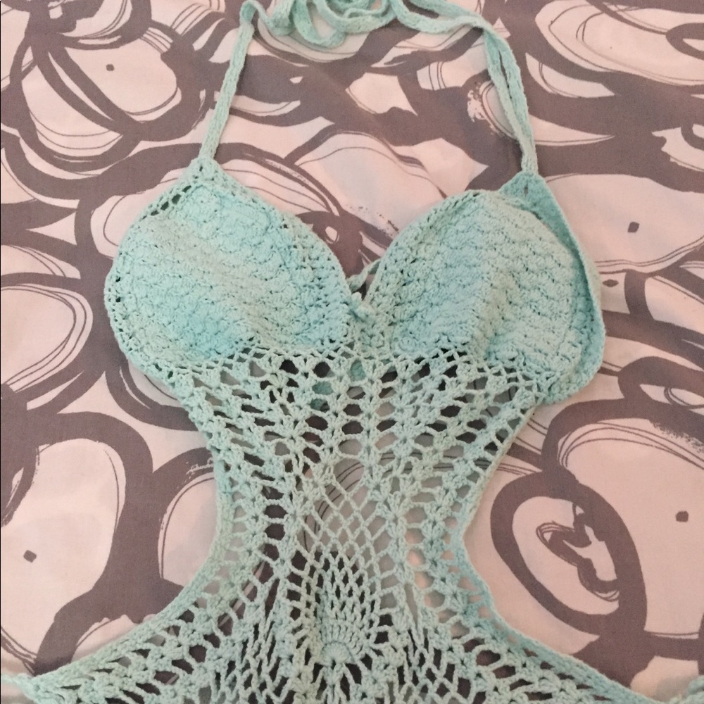 Crochet bathing suit one piece