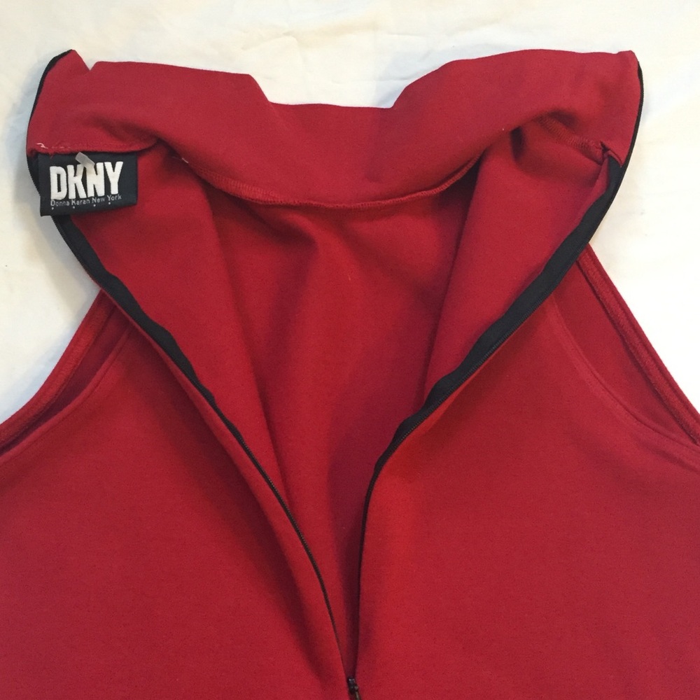 Vintage DKNY Red Mini Dress - Picture 6 of 8