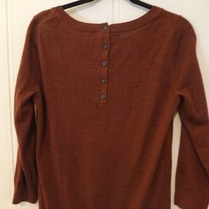 LOFT button-back sweater