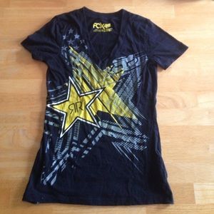 Fox & rockstar tee shirt