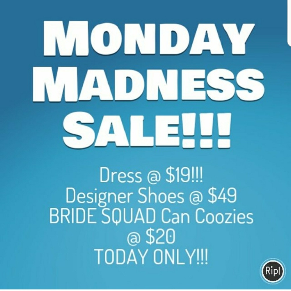 Monday Madness Sale!!! Today Only!!