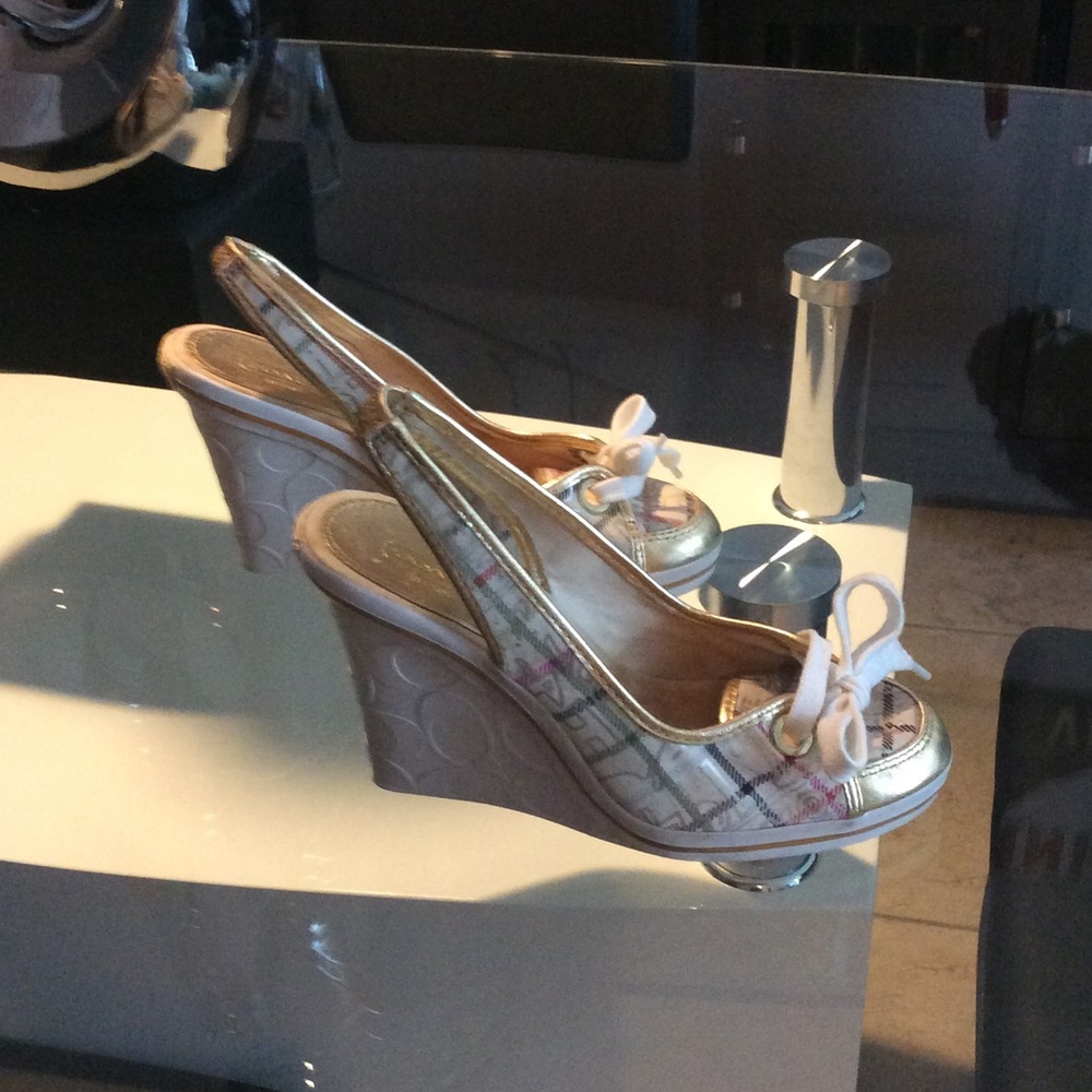 Beautiful coach wedges