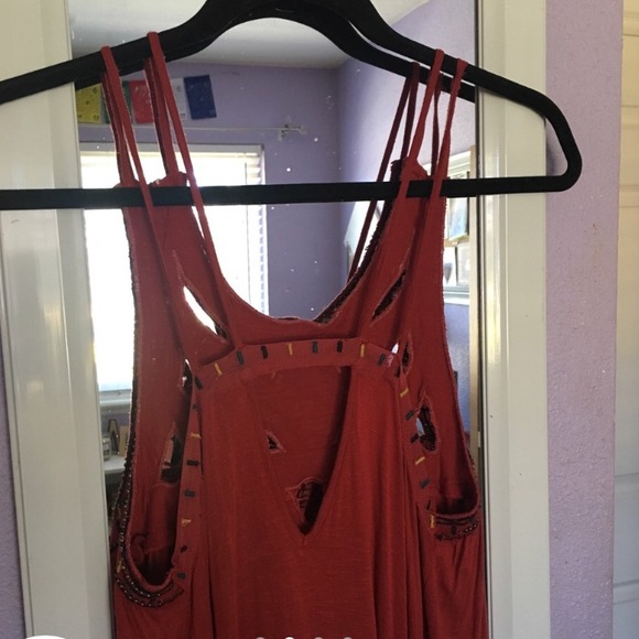 Rust color beaded forever 21 dress - Picture 2 of 4