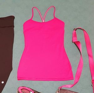 Pink lululemon tank top size 4