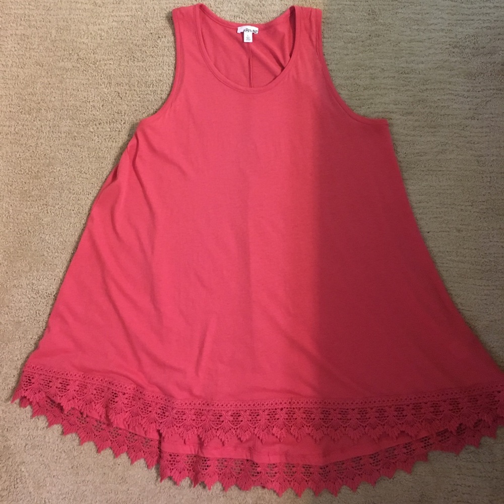 Abound salmon tank top