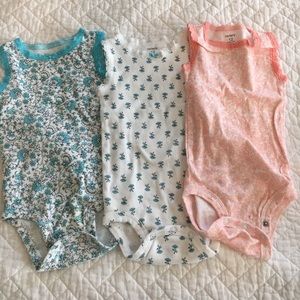 Set of 3 tank onesies