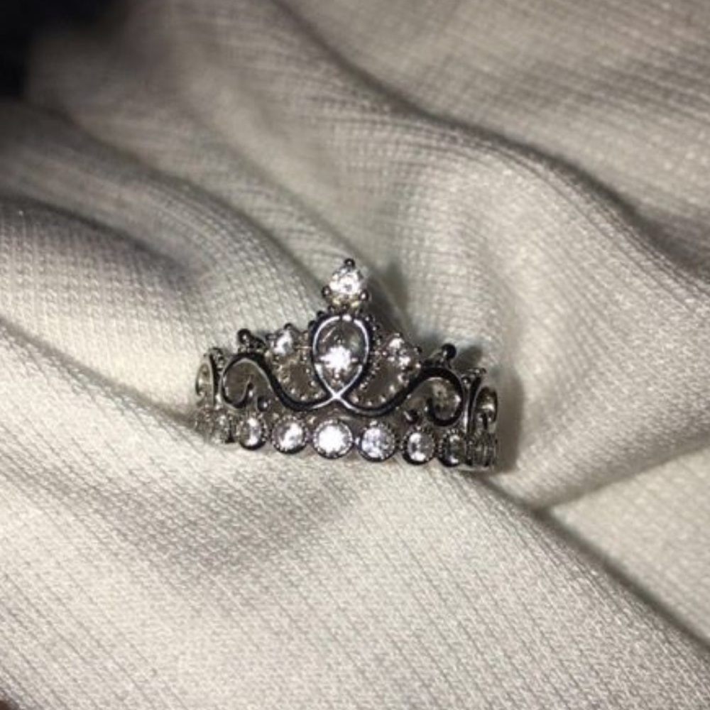 Silver Pandora Crown Ring