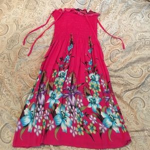 Pink Hawaiian Coverup OS