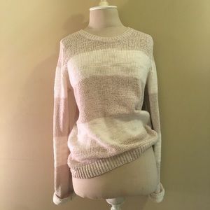 Loft sweater Cream and Tan. Size S