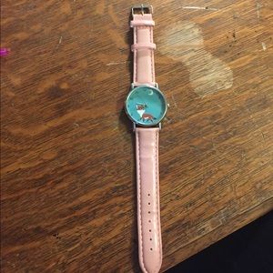 Pink fox watch