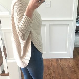 Anthropologie sweater cape/poncho size L.