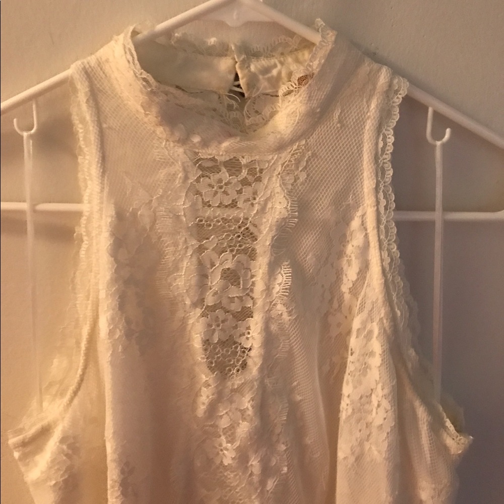 Free People White Lace Dress