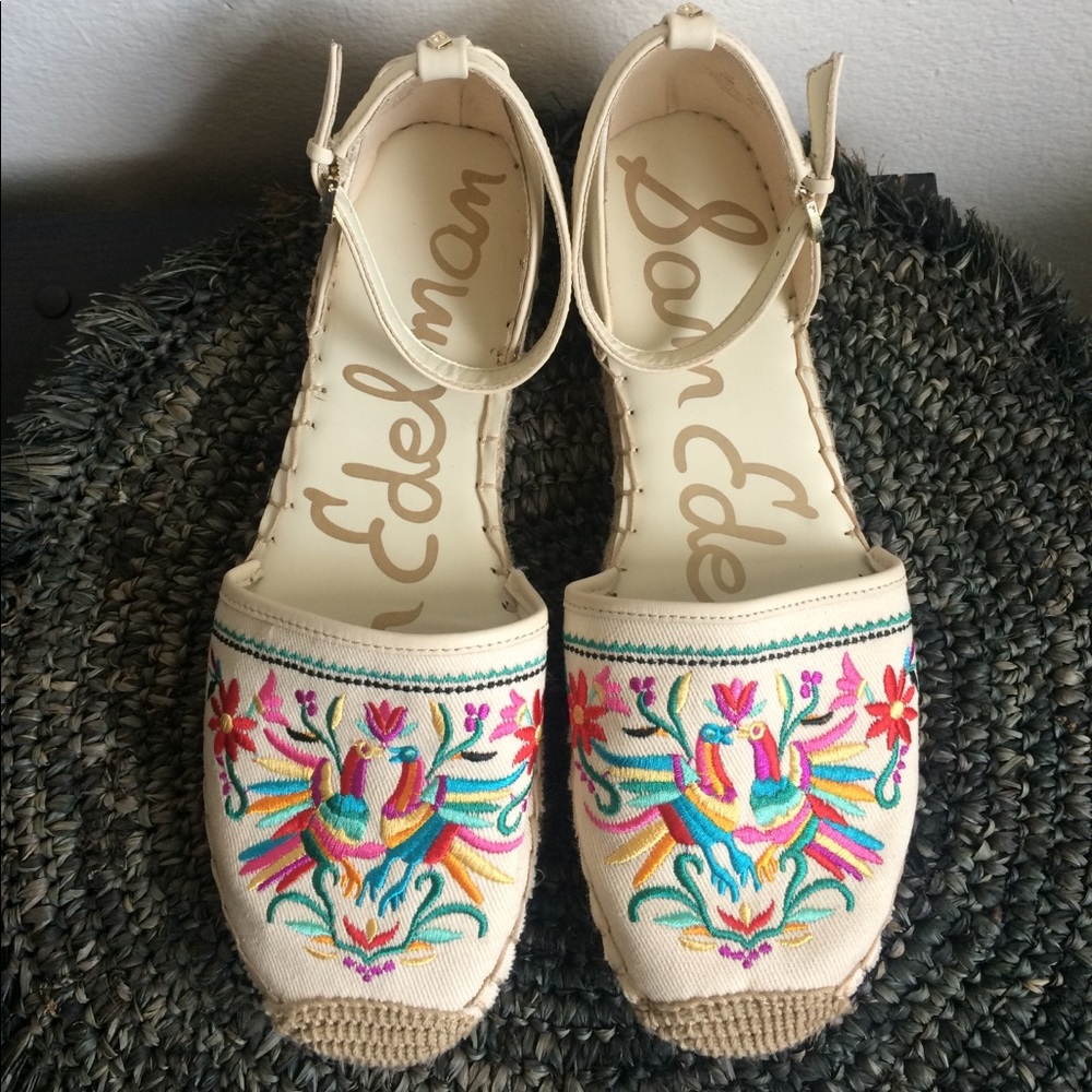 Sam Edelman Jemmie Folk Embroidered Espadrilles