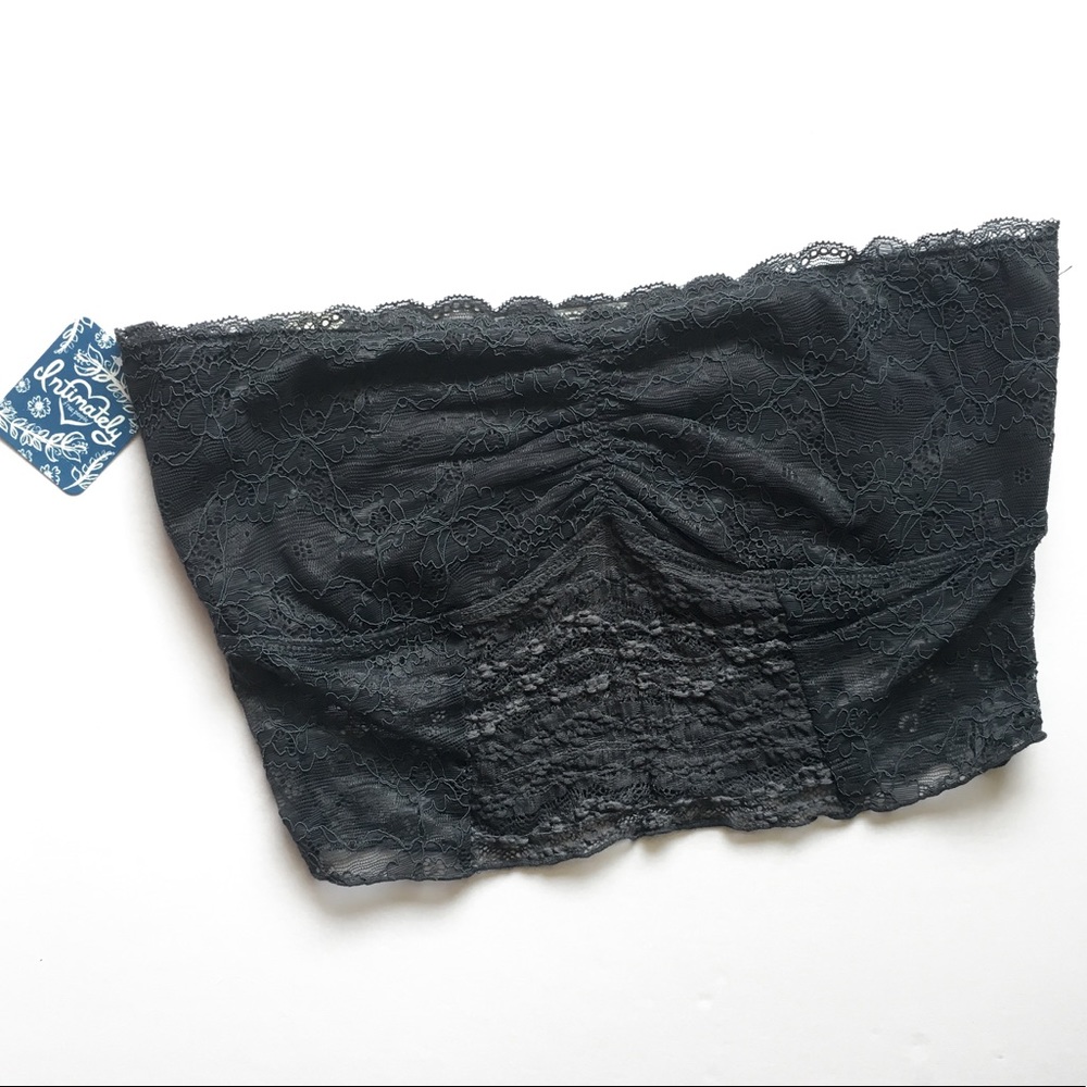 {Free People} Galloon Lace Storm Bandeau Bralette