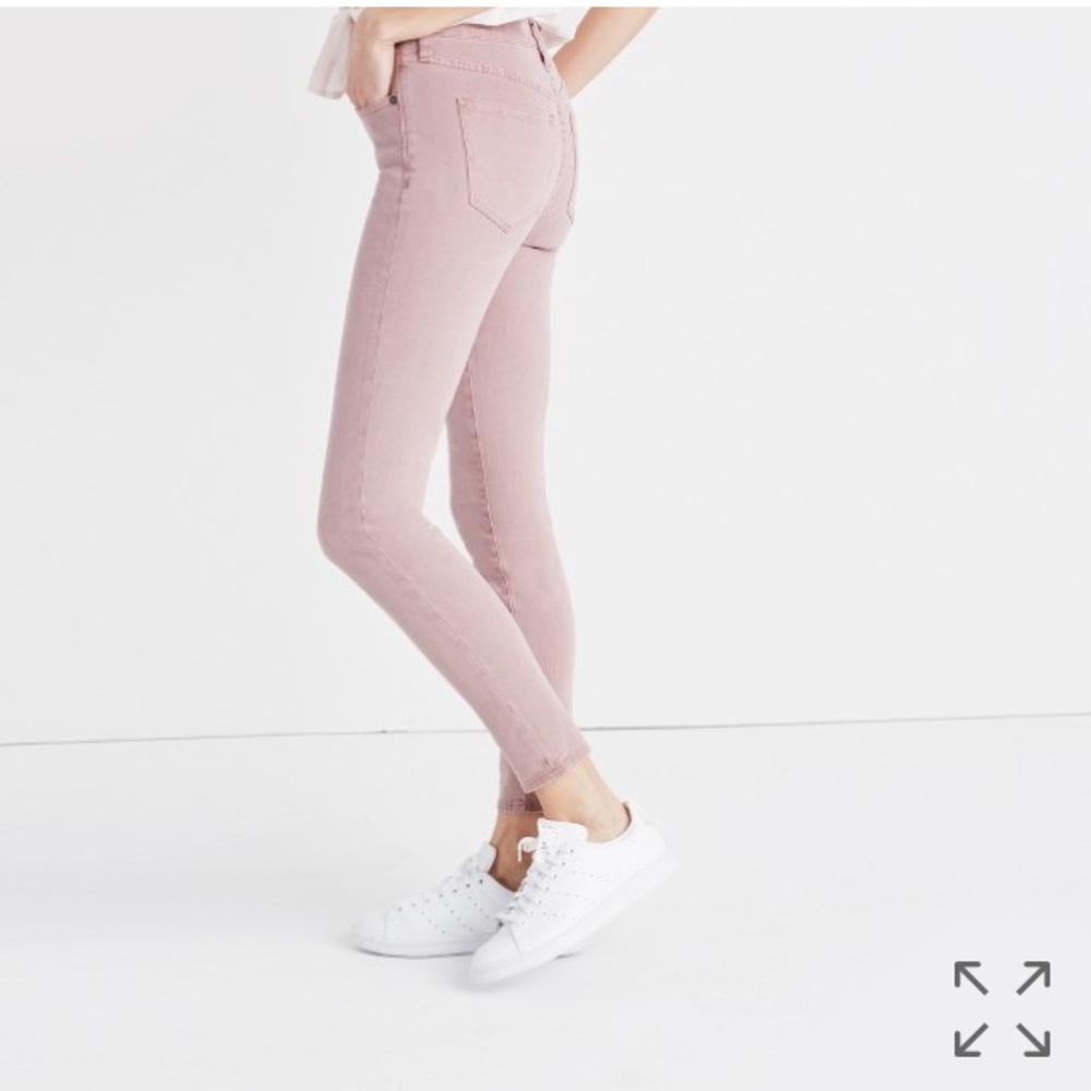 Madewell Skinny 9" High Rise Cropped in Mauve