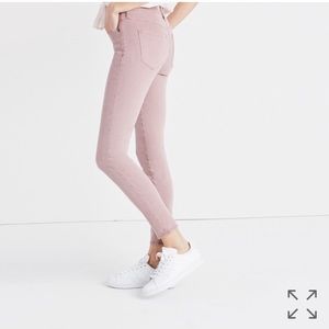 Madewell Skinny 9" High Rise Cropped in Mauve