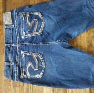 Women's Silver "Suki" Jeans Size 16