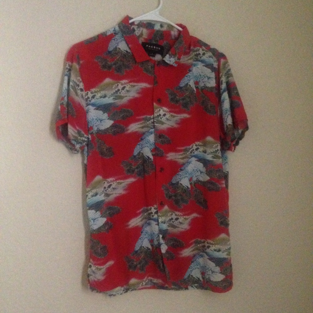 Pacsun LA Soaring Eagle Camp Shirt