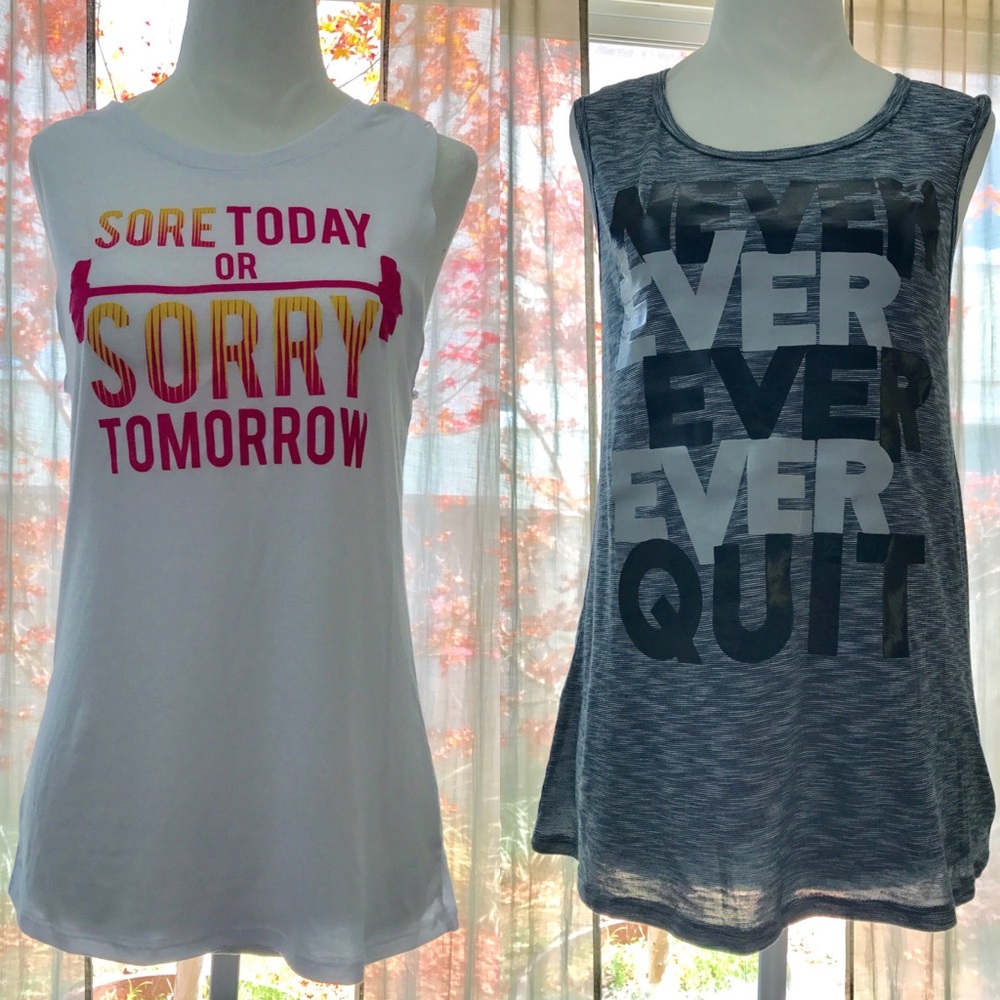 2 activewear tank tops bundle 😱