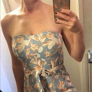 Cropped Strapless Jumpsuit