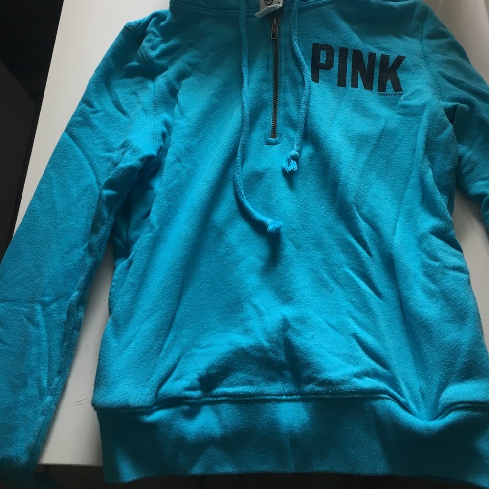 Pink half zip sweatshirt