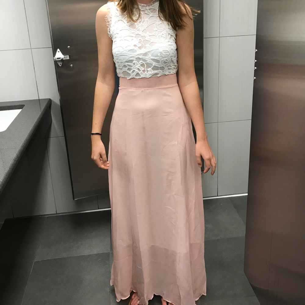 Lovely Pink and White Summer dress - NEW