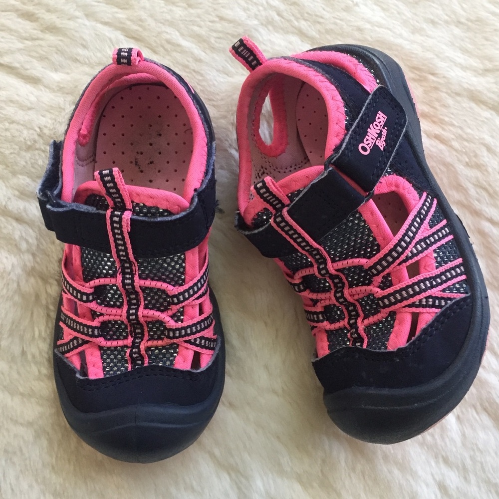 Osh Kosh Pink & Navy Sandals
