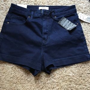 Forever21 navy blue jean shorts