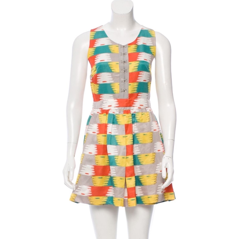 3. 1Phillip Lim  Romper  Orange/Gray Linen & Silk