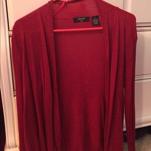 Red Glitter Cardigan