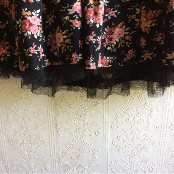 Floral Strapless Skater Dress - Picture 3 of 4