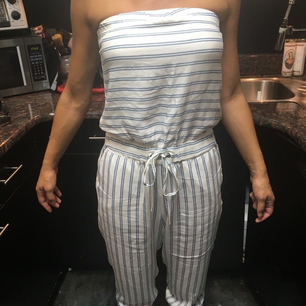 Pinstripe jumpsuit