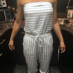 Pinstripe jumpsuit