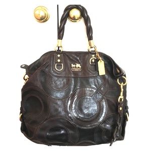 Coach Special Edition Leather Etched Madison Satch