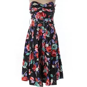 Express Silk Strapless Dress