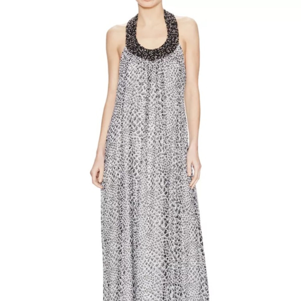 New DVF maxi silk dress size 4